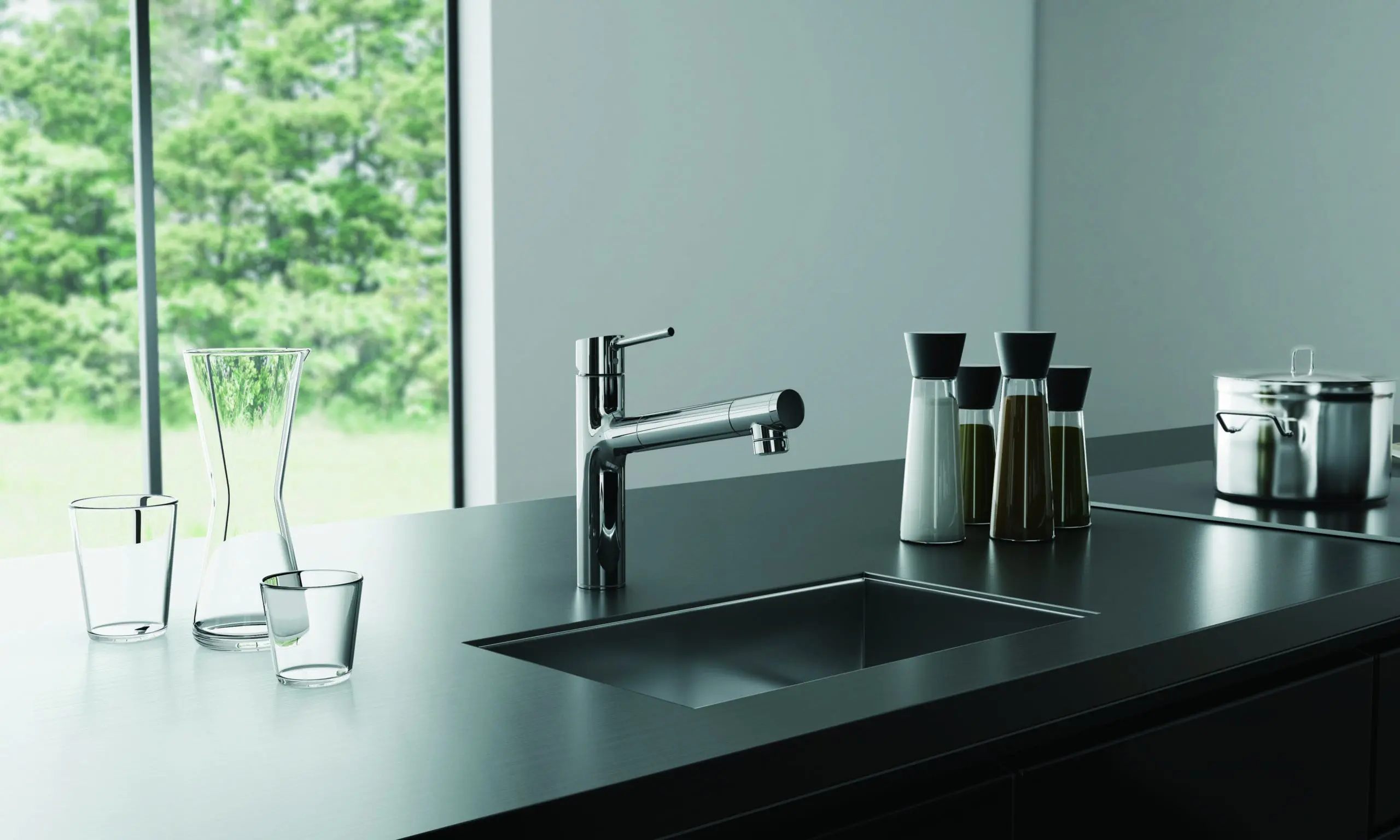 Taqua T-5 Sink Filter Mixer Tap Chrome or Matte Black Taqua T-5 Sink Filter Mixer Tap Chrome or Matte Black
