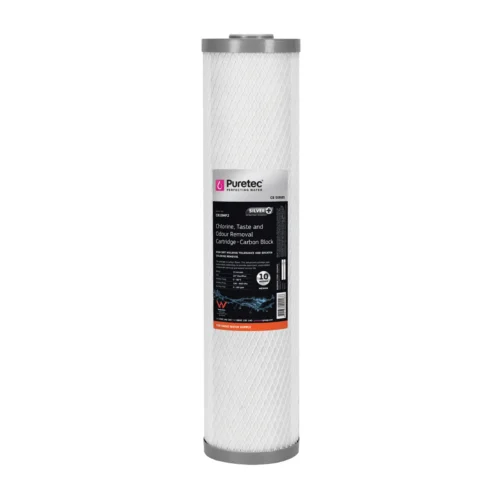 Puretec Carbon Block Cartridge, 20 Inch, 10Um, Silverplus Cb10Mp2