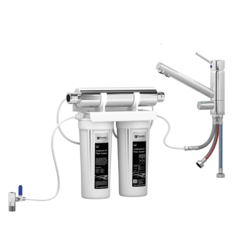 Puretec Tripla T1 Faucet With Filter & Uv Technology, 1 Micron ESR2-T1