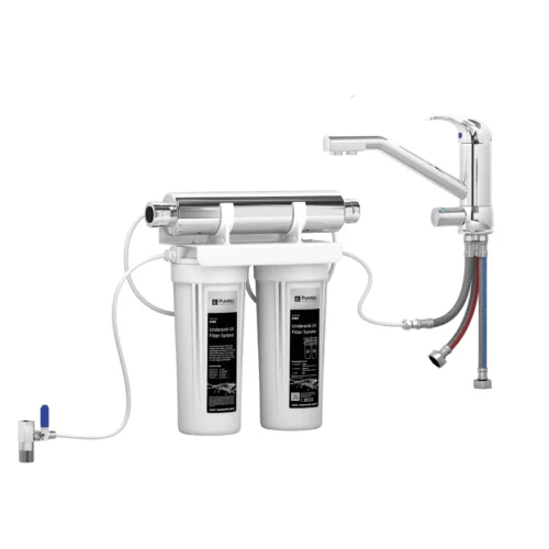 Puretec Tripla T2 Faucet With Filter & UV Technology, 1 Micron ESR2-T2