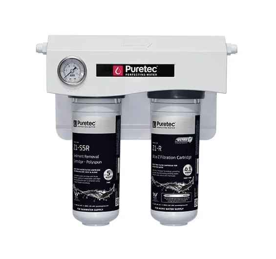 Quick Twist, Dual Undersink Rainwater Filter Kit, 0.1 Micron Z1-RW-K premium rainwater filter system