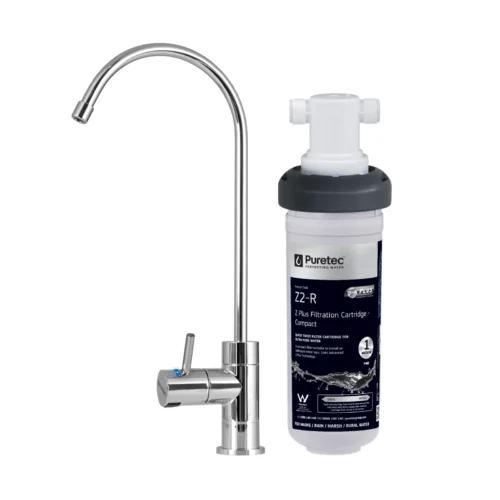 Puretec CR-Z2 Compact Caravan/RV Inline Undersink Filter With Faucet