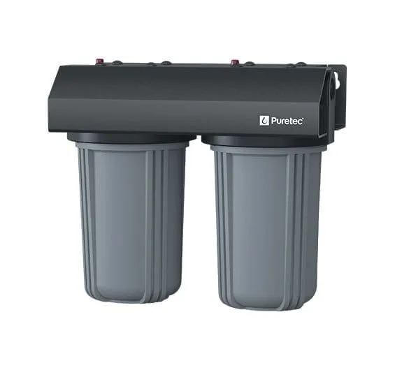 Puretec WH2-30 Whole House Dual System, 10" Maxiplus, 1” Connection Puretec WH2-30 Whole House Dual System, 10" Maxiplus, 1” Connection