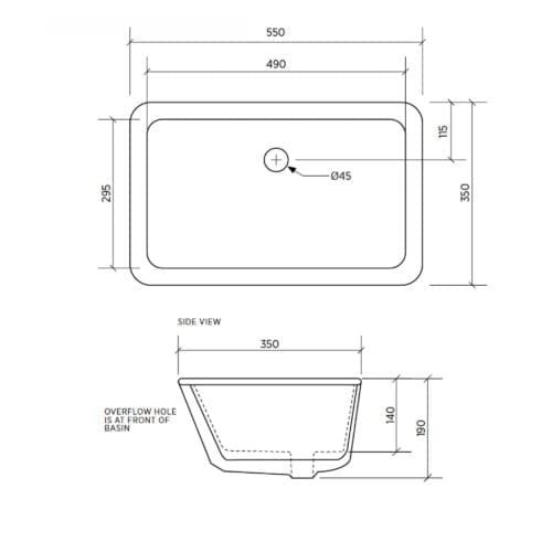 Seima Plati 204 Undermount Basin Matte Black 191471