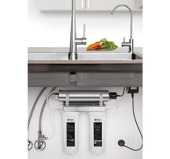 Puretec ESR2 High Loop Faucet With Dual Filter & UV Tech, 1 Micron