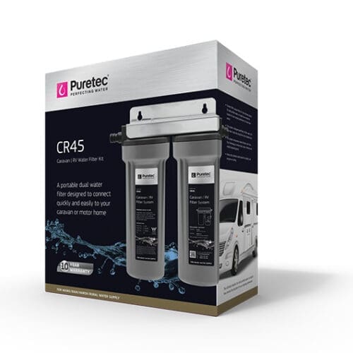 Puretec CR45 Caravan Filter Kit, Twin Housing + PL051 & MC011-S Cartridges