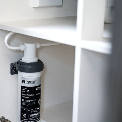 Puretec CR-Z2 Compact Caravan/RV Inline Undersink Filter With Led Faucet