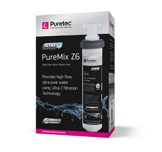 Puretec Puremix Z6 Premium High Flow Under Sink In-Line Filter