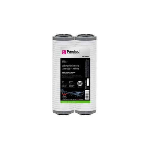 Puretec RB501-2 Twin Pack Ribbed Sediment Cartridges