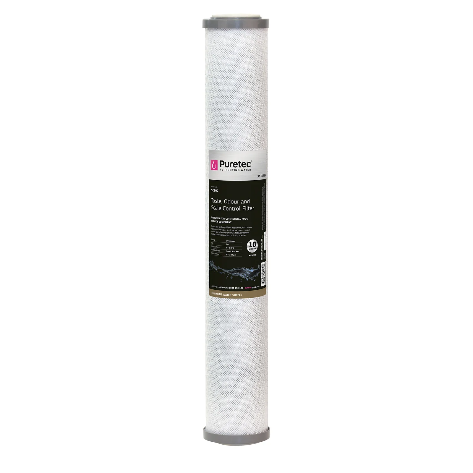 puretec triple action cartridge 20" 10 micron sc102 Puretec Triple Action Cartridge 20" 10 Micron SC102