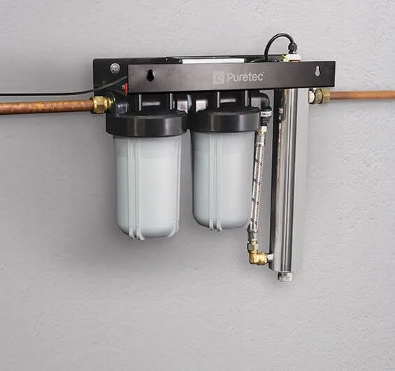 Puretec Wu-UV150 Whole House UV &  Filtration System, 60 Lpm With Reversible Mounting Frame