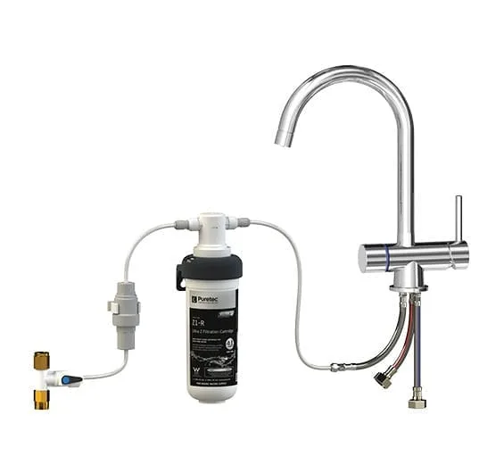 Puretec Z1-T4 Quick-Twist Ultra Z Filter With Tripla T4 Led Mixer Tap