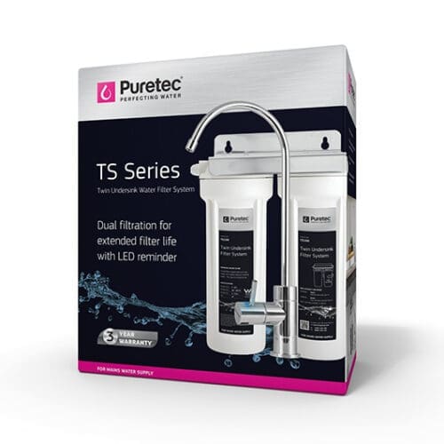 Puretec Ts200 High Loop Designer Faucet With Dual Filter System, Cyst Removal