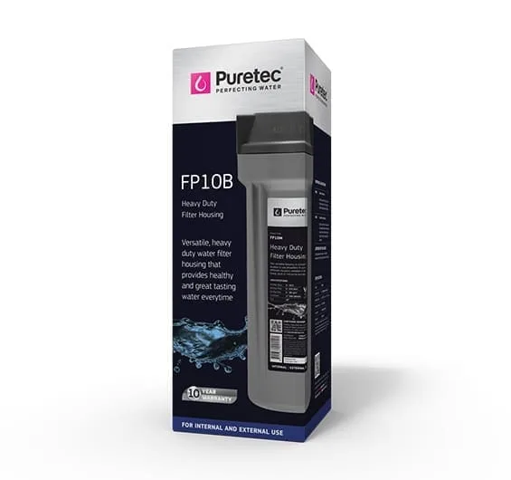 Puretec Filter Housing Kit 10 Inch Grey 3/4" Connection FP10B Puretec Filter Housing Kit 10 Inch Grey 3/4" Connection FP10B