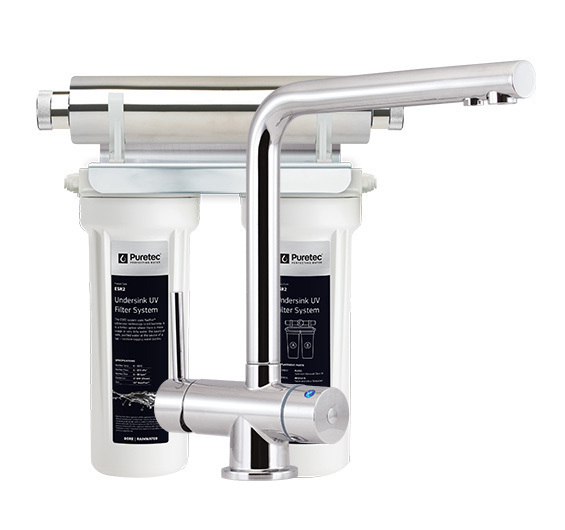Puretec Tripla T6 Faucet With Filter & UV Technology, 1 Micron ESR2-T6