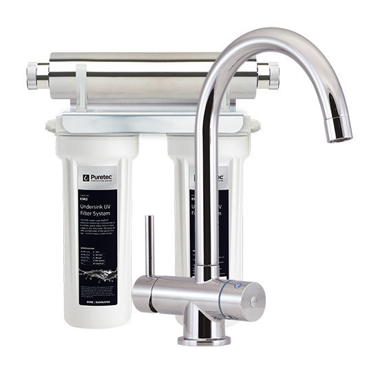 Puretec Tripla T4 Faucet With Filter & UV Technology, 1 Micron ESR2-T4
