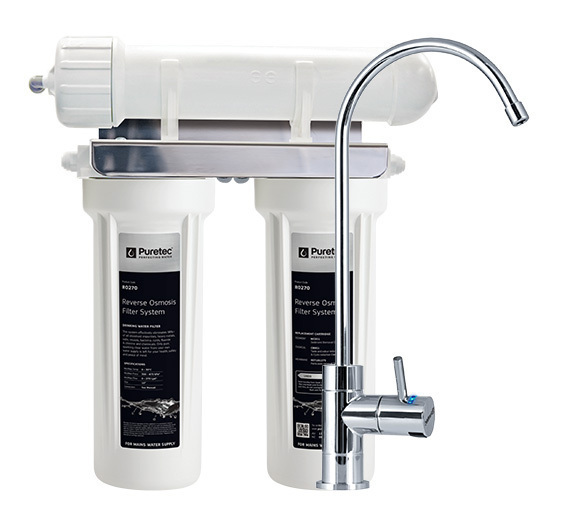 Puretec Ro270 High Loop Designer Faucet With Reverse Osmosis Dual Filter