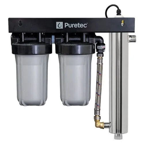Puretec Wu-UV150 Whole House UV & Filtration System, 60 Lpm With Reversible Mounting Frame