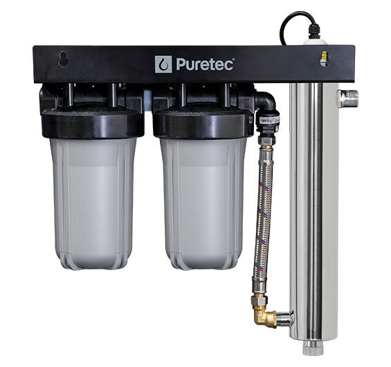 Puretec Wu-UV150 Whole House UV &  Filtration System, 60 Lpm With Reversible Mounting Frame
