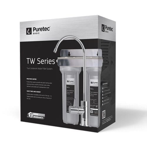 Puretec TW1 TW Series Twin Undersink Water Filter With Faucet