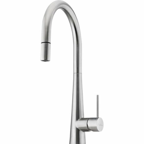 Oliveri Essente Stainless Steel Goose Neck Pull Out Mixer