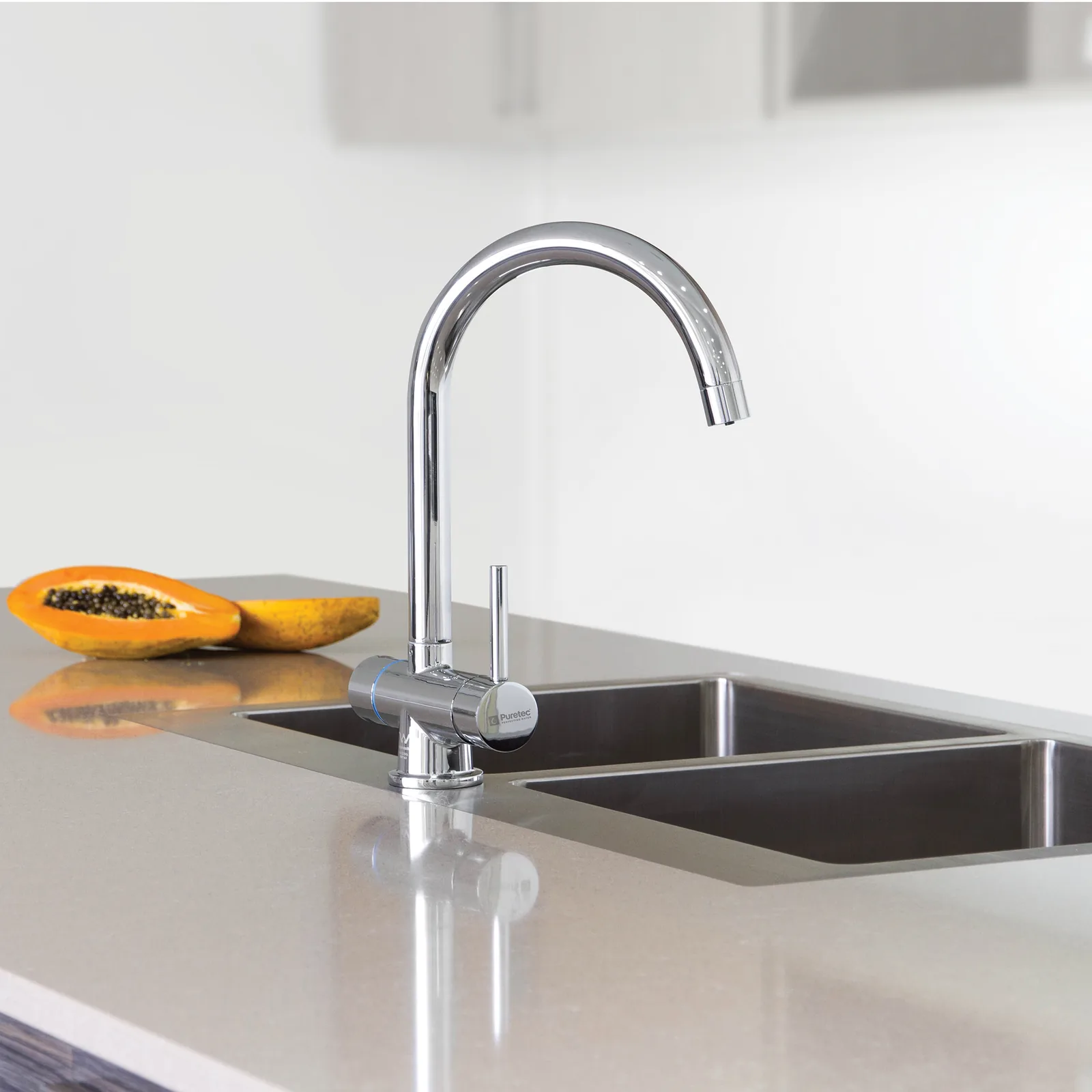 puretec tripla t4 triple action mixer tap only – installed Puretec Tripla-T4 Triple Action Mixer Tap only – installed