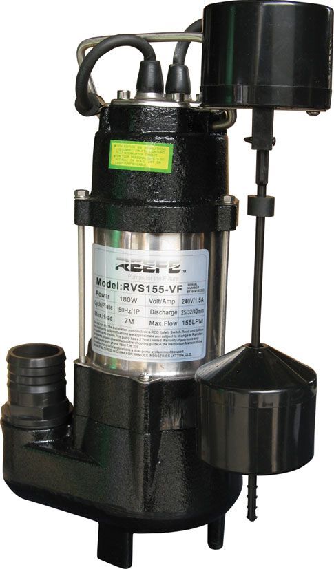 Reefe RVS155VF Vortex Sump Pump with Vertical Float
