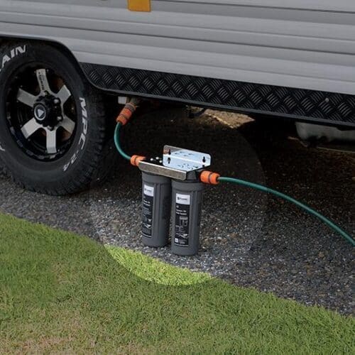 Puretec CR45 Caravan Filter Kit, Twin Housing + PL051 & MC011-S Cartridges