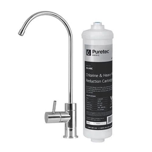 Puretec IL-UB Inline Undersink Water Filter System With OT250 faucet