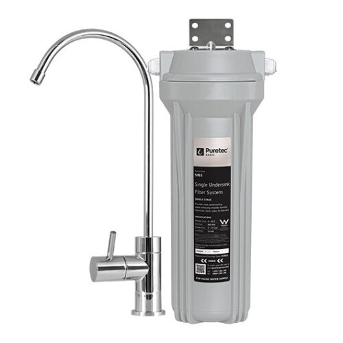 Puretec  SIB1-PL Single Undersink System inc PLV, OT250 faucet, EC951