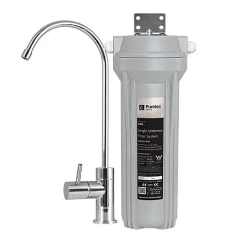 Puretec SIB1-PL Single Undersink System inc PLV, OT250 faucet, EC951