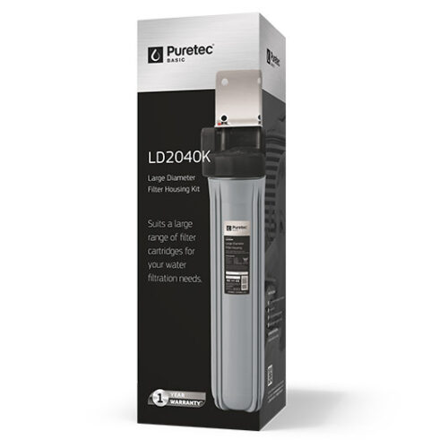 Puretec LD2040K Large Diameter Filter Housing Kit (No Cartridge)