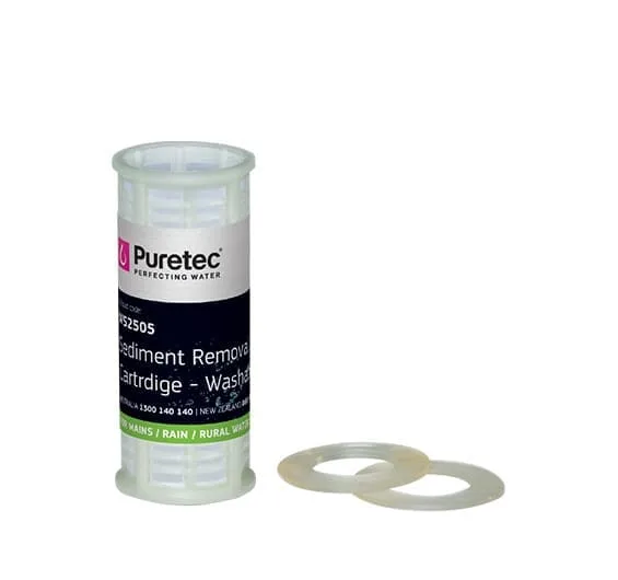 Puretec WS2505 Washable Screen Sediment removal Cartridge, 5", 250 Micron Puretec WS2505 Washable Screen Sediment removal Cartridge, 5", 250 Micron