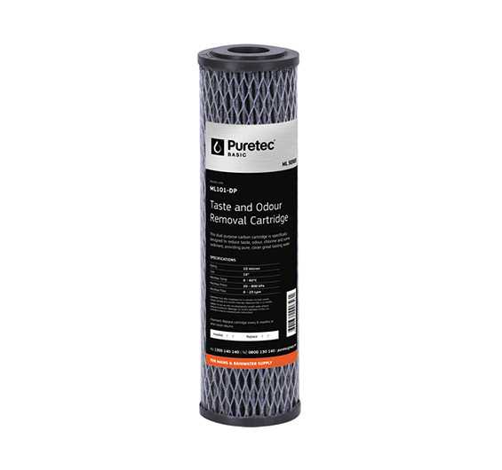 Puretec ML101-DP Multi Purpose Carbon Filter Cartridge, 10", 10 micron