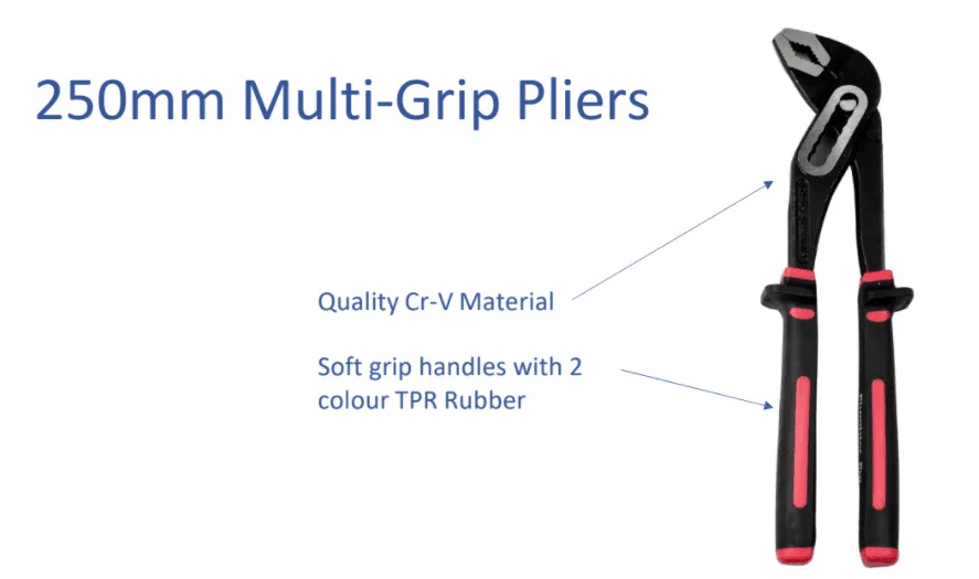 Plumbtec 250mm MultiGrips Plumbtec 250mm MultiGrips