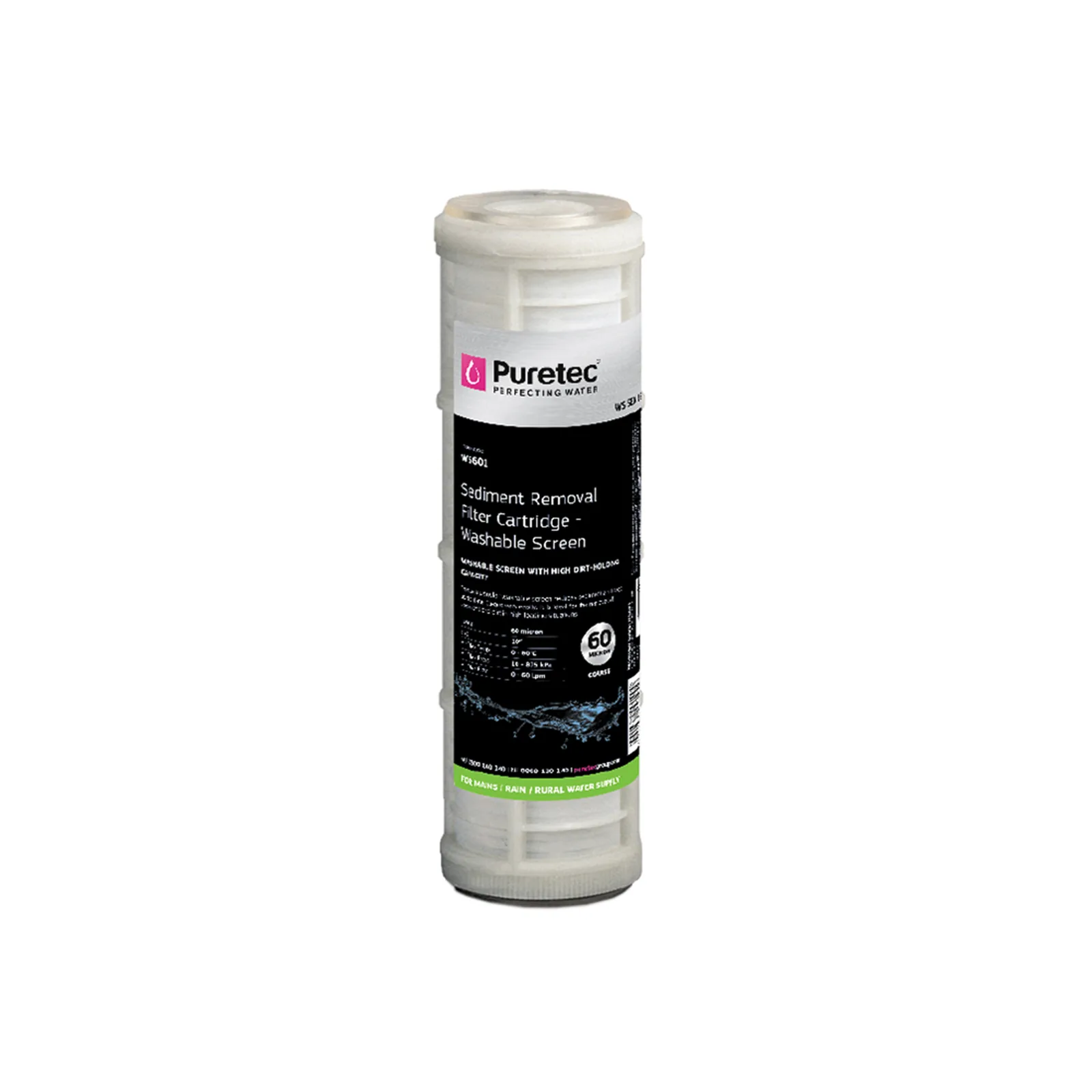 puretec ws601 washable screen sediment removal cartridge Puretec WS601 Washable Screen Sediment removal Cartridge