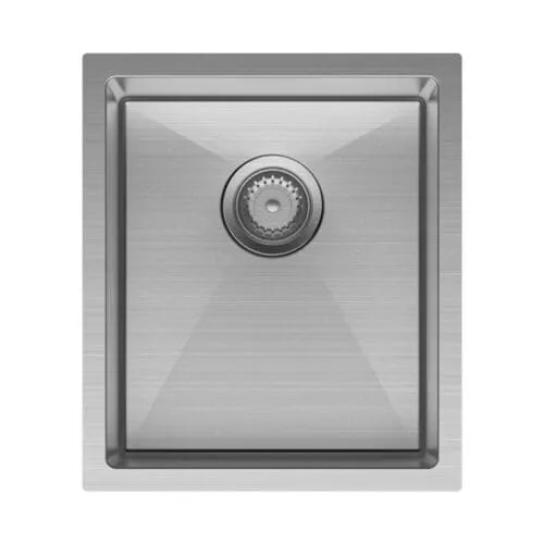 Fienza Hana 27L Single Kitchen Sink - Stainless Steel, PVD Carbon Metal or PVD Rugged Brass Finish