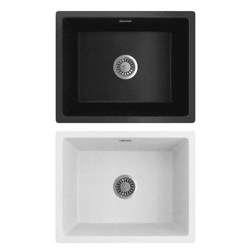 Seima Oros 550 Black or White Arqstone Undermount/Overmount Sink Seima oros 550 arqstone sink