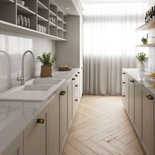 Seima Oros 1160 1 & 3/4 Bowl Arqstone Sink Black or White