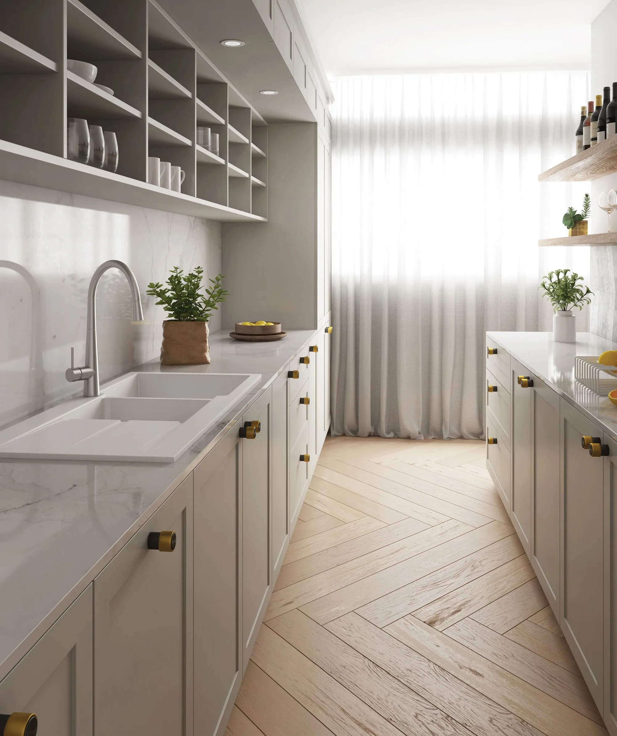 Seima Oros 1160 1 & 3/4 Bowl Arqstone Sink Black or White