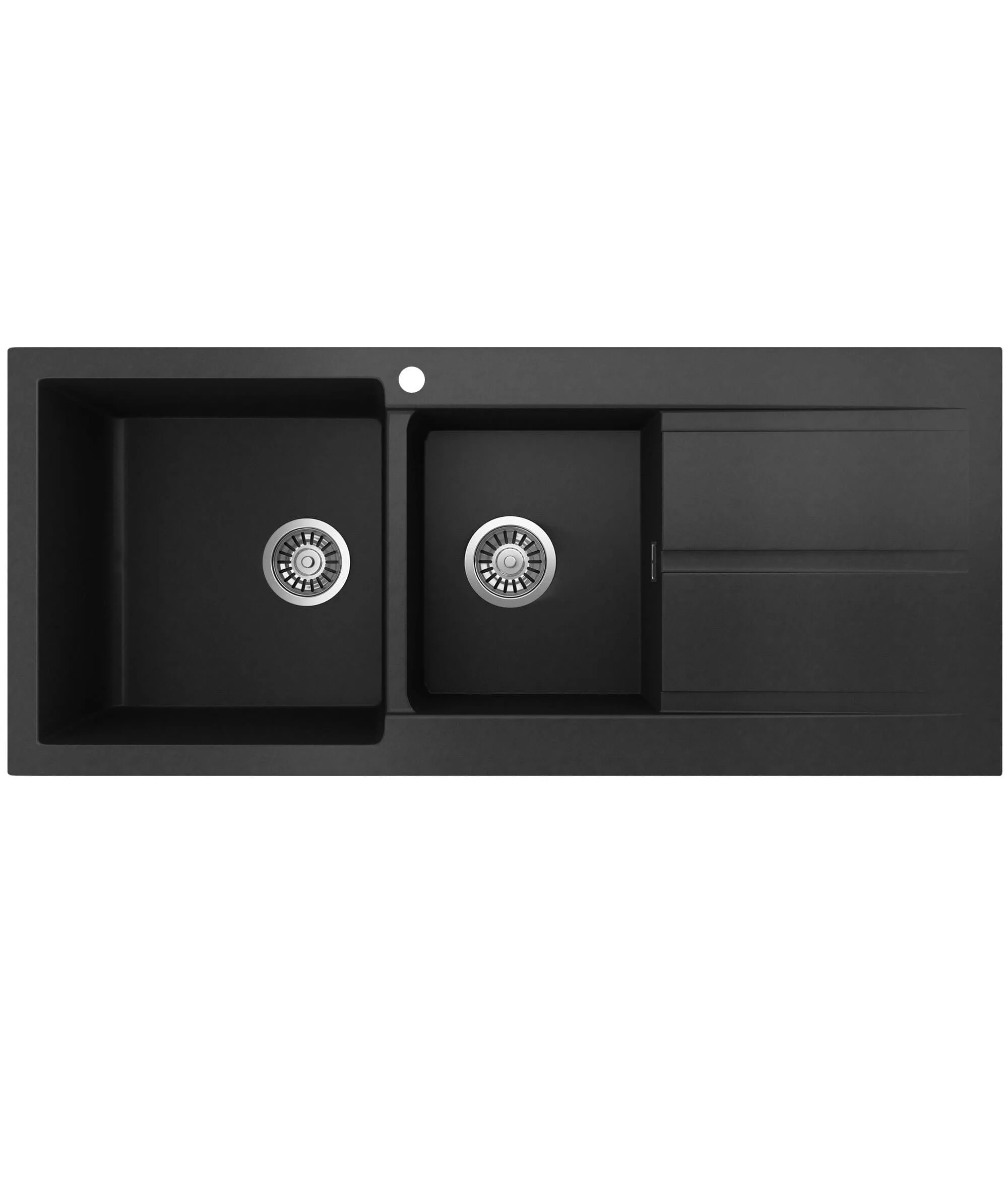 Seima Oros 1160 1 & 3/4 Bowl Arqstone Sink Black or White Seima Oros 1160 1 & 3/4 Bowl Arqstone Sink Black or White