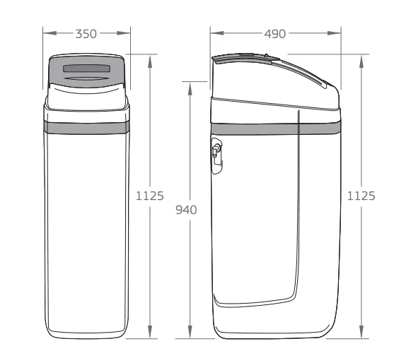 Puretec SOL30-E3 Water Softener Volumetric E3-Matic, 30Lpm, 25Mm Connection