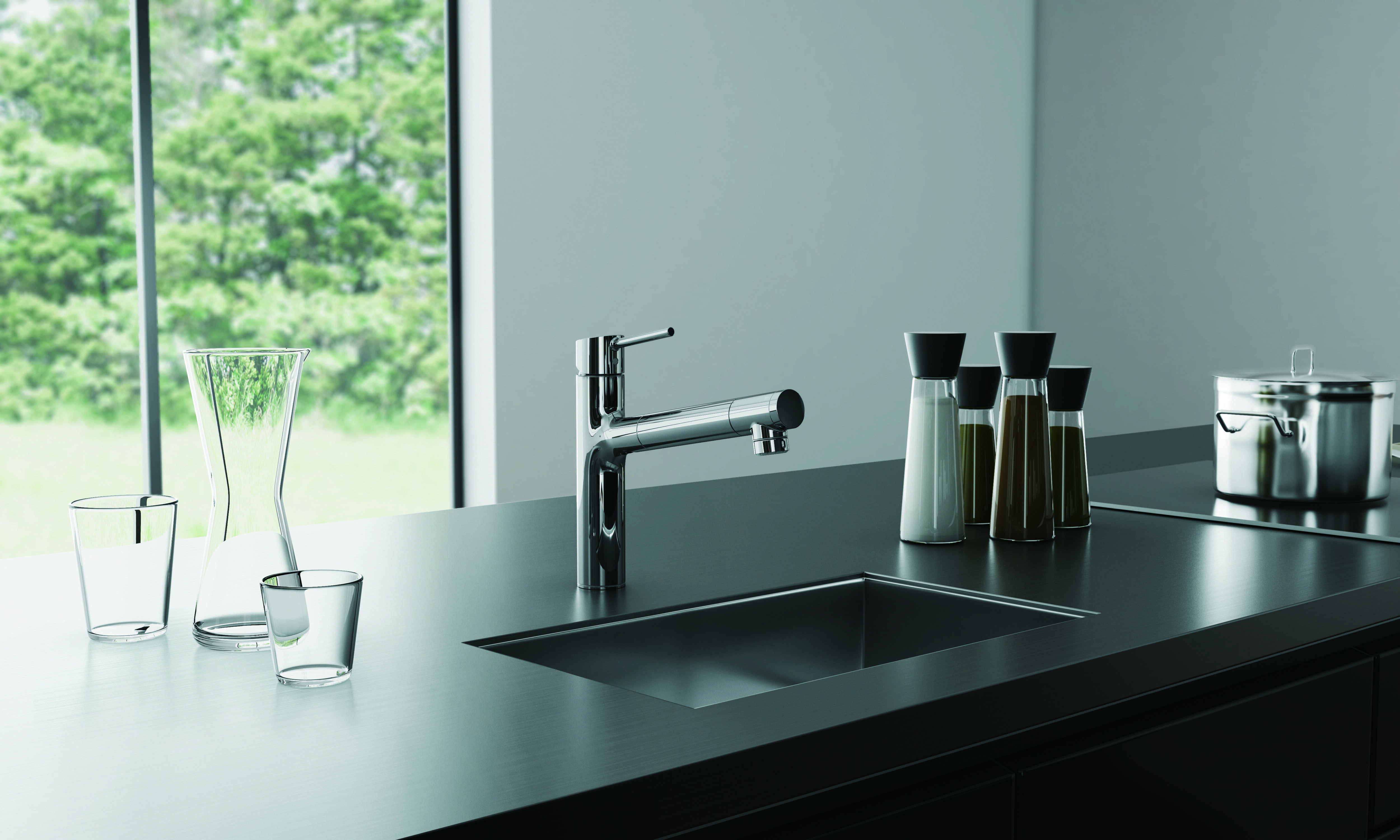 Taqua T-5 Sink Filter Mixer Tap Chrome or Matte Black