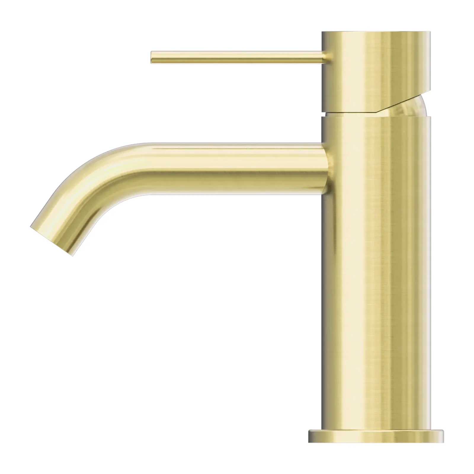 nero mecca basin mixer in brushed gold – alternate view Nero Mecca basin mixer in brushed gold – alternate view