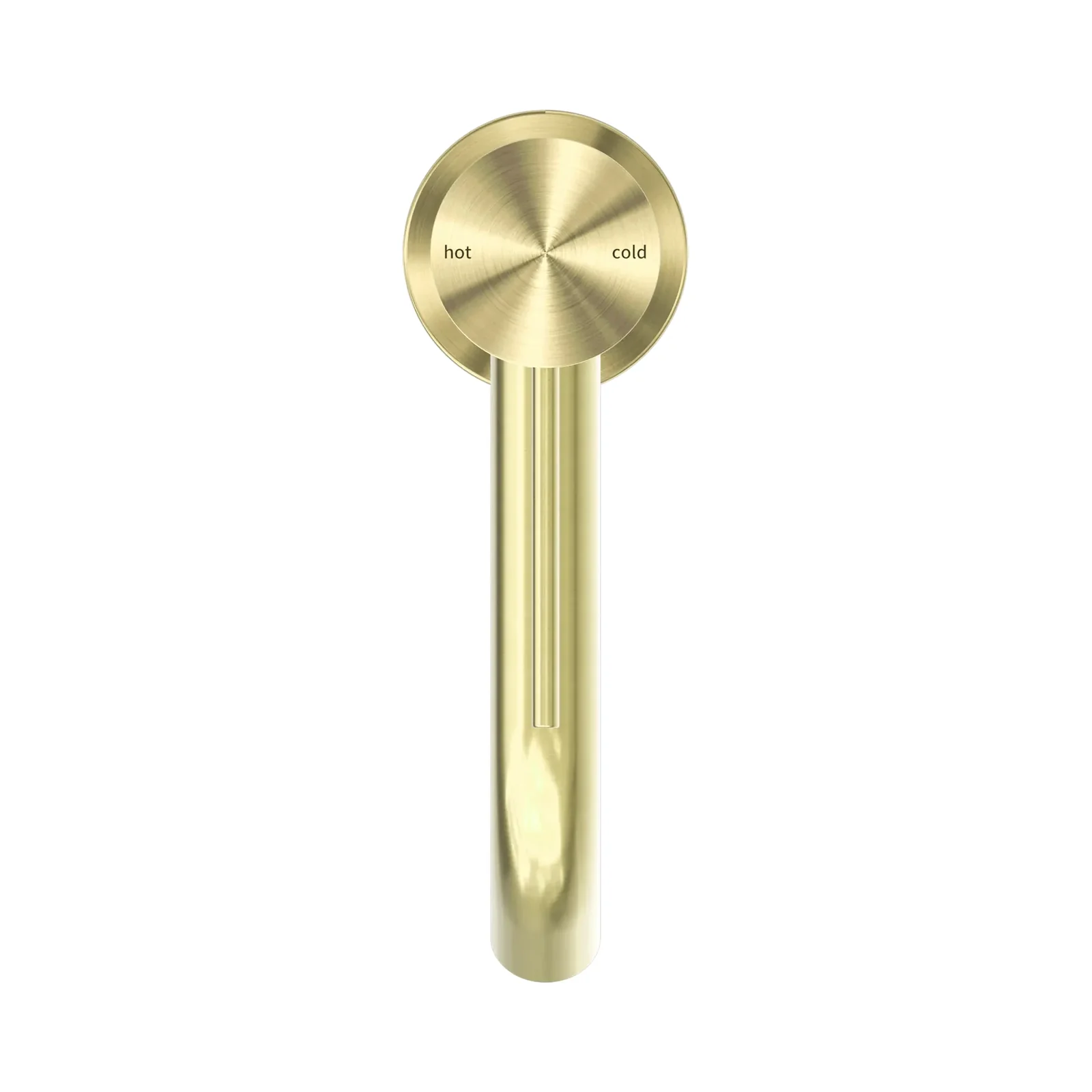 nero mecca basin mixer in brushed gold – detail view Nero Mecca basin mixer in brushed gold – detail view