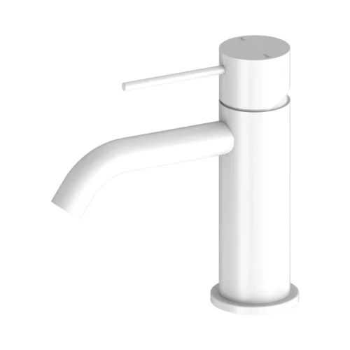 Nero Mecca basin mixer in matte white