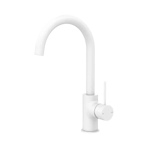 Nero Mecca sink mixer in matte white