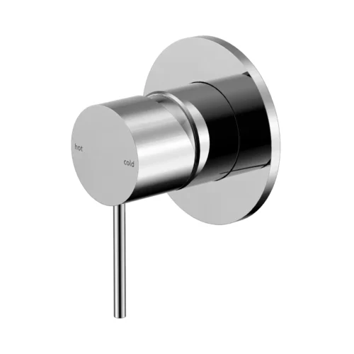 Nero Mecca wall mixer with 80mm plate in chrome