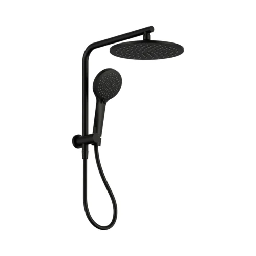 Nero Mecca 2-in-1 twin shower in matte black