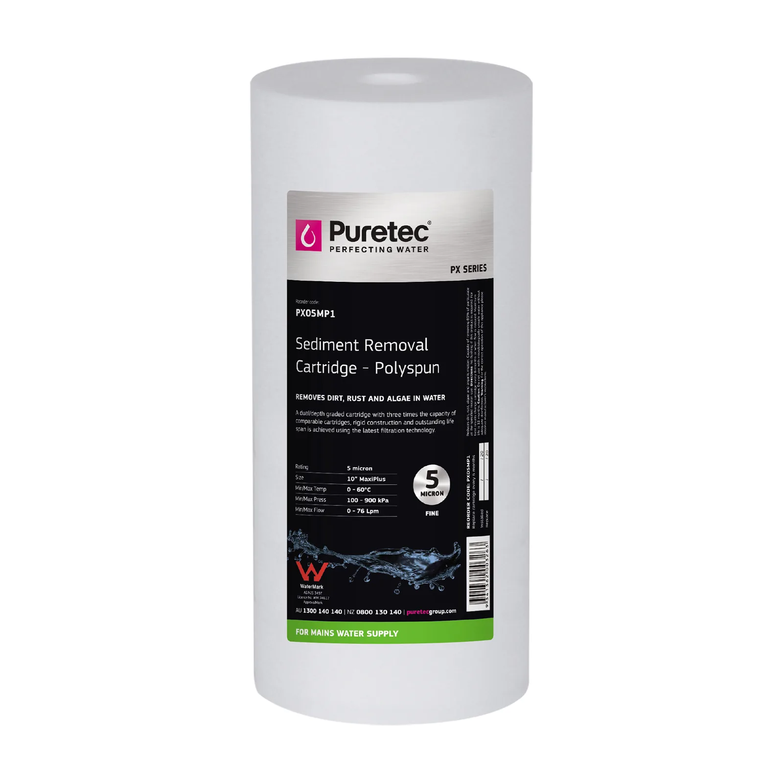 puretec px05mp1 polyspun sediment cartridge Puretec PX05MP1 Polyspun Sediment Cartridge
